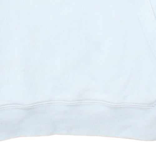 Nike Women White Medium Pullover Hoodie Cotton Blend