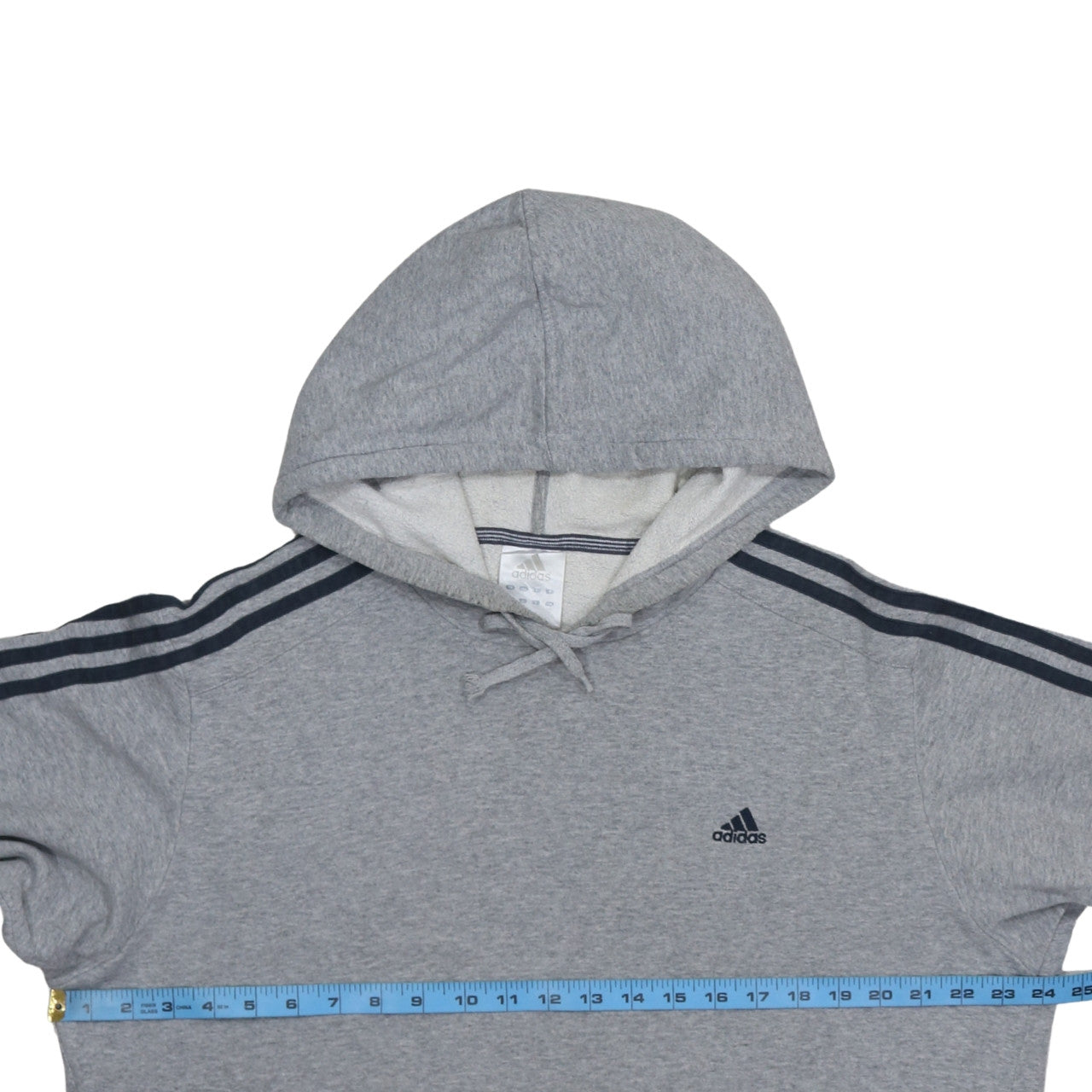 adidas Mens Grey Pullover Hoodie L Regular Fit Sportswear