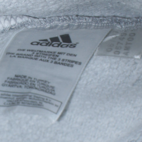 adidas Mens Grey Pullover Hoodie L Regular Fit Sportswear