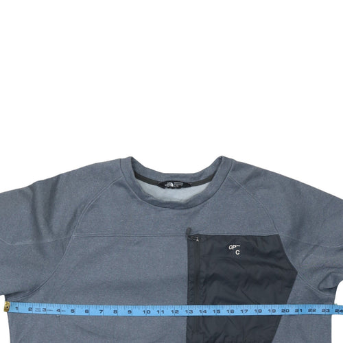 The North Face Men’s Grey XL Pullover Sweatshirt with Zipped Pocket