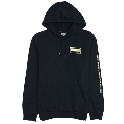 Puma Men's Black Pullover Hoodie S Sportswear Collection Fleece