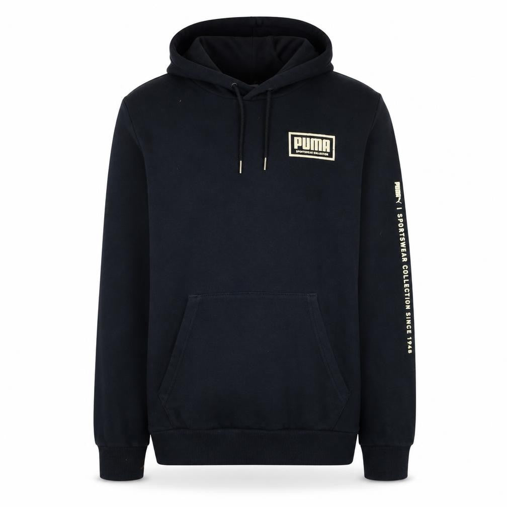 Puma Men's Black Pullover Hoodie S Sportswear Collection Fleece