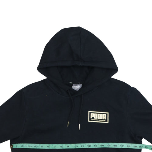 Puma Men's Black Pullover Hoodie S Sportswear Collection Fleece