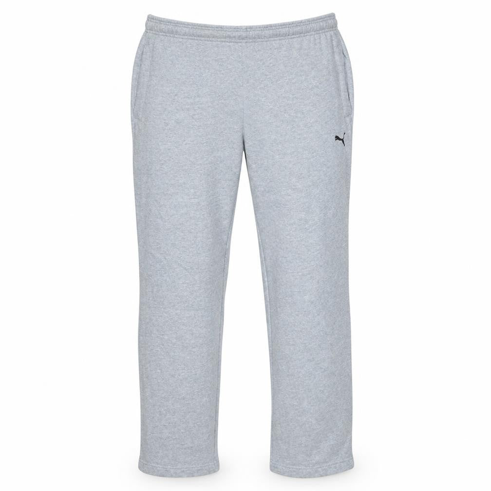 Puma Men's Grey L Sweatpants Joggers Elastic Waist Soft Cotton Blend
