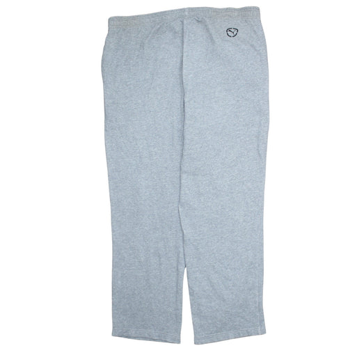 Puma Men's Grey L Sweatpants Joggers Elastic Waist Soft Cotton Blend