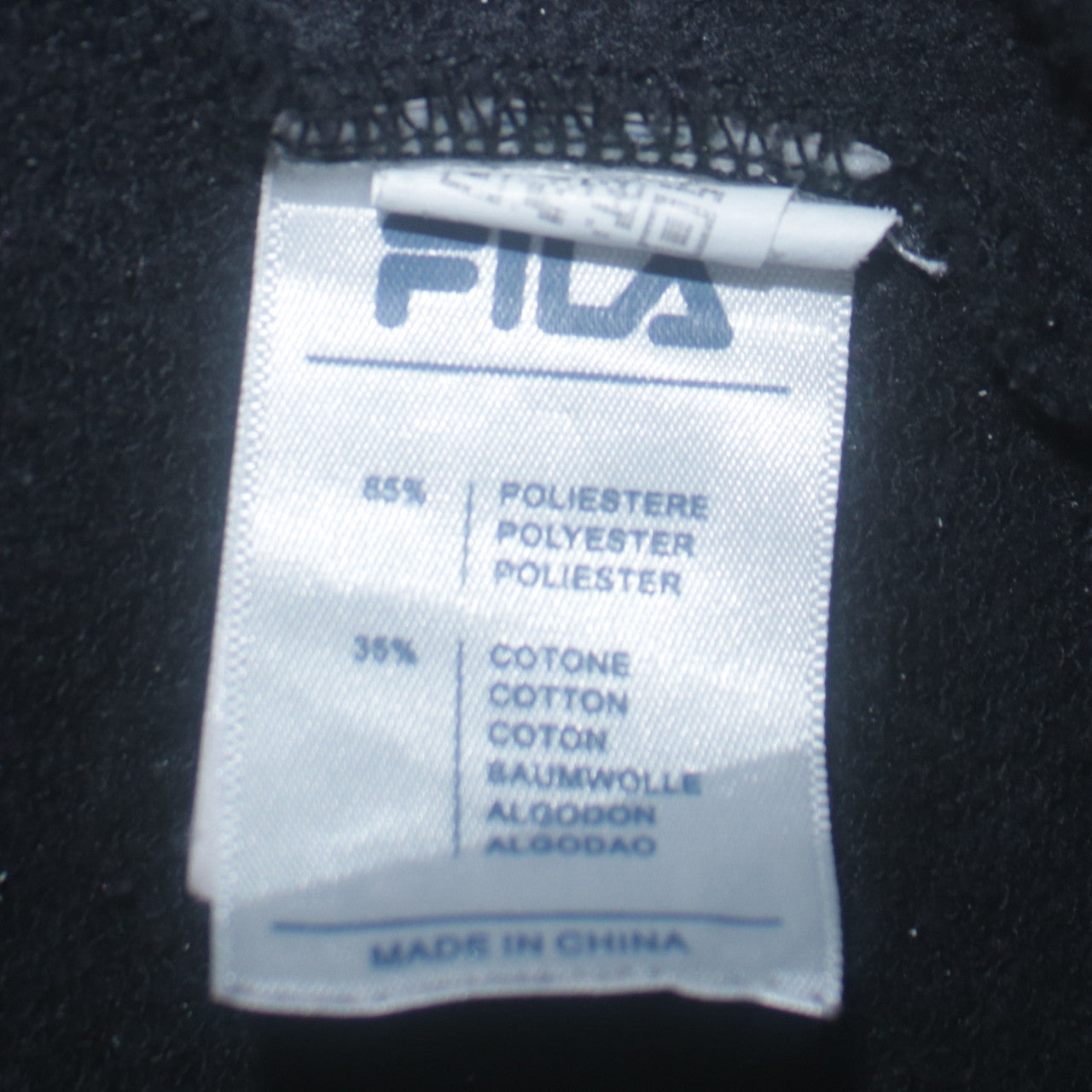 Fila Men's Black Pullover Hoodie XL Logo Graphic Sportswear