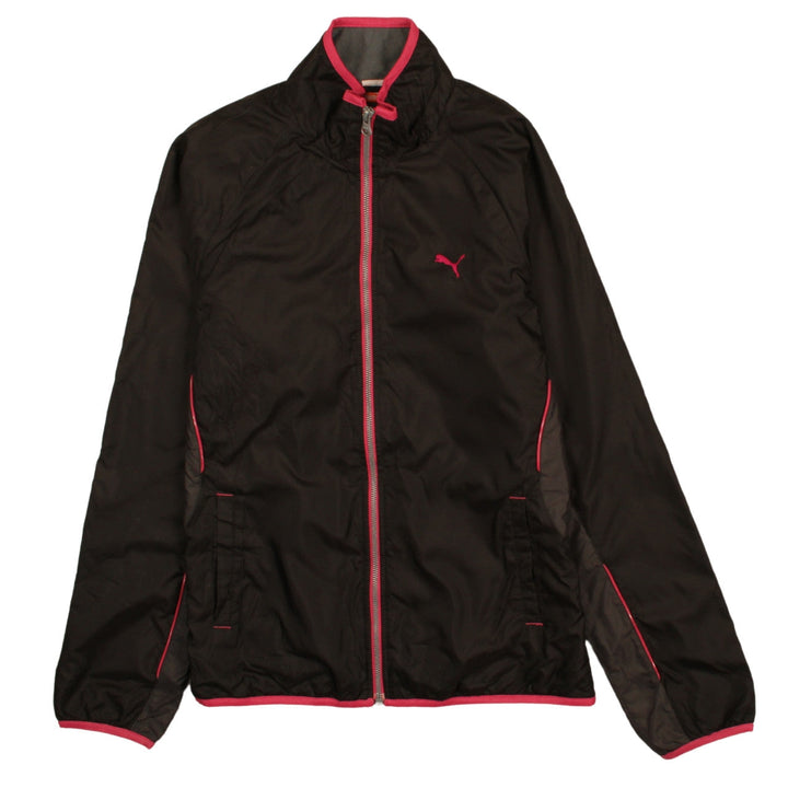 Puma Women's Black Lightweight Windbreaker Jacket Size L