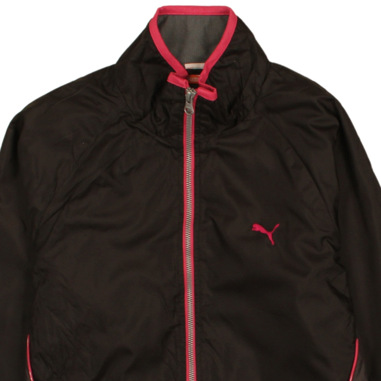 Puma Women's Black Lightweight Windbreaker Jacket Size L