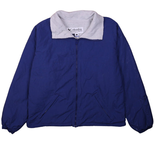Columbia Women's Blue Full Zip Fleece Lined Interchange Jacket Size L
