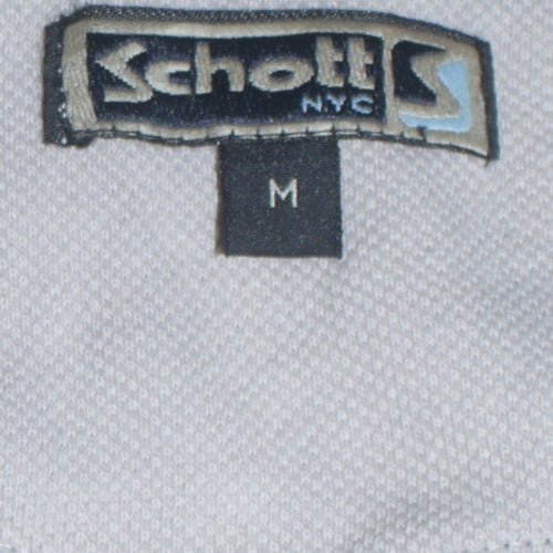 Schott NYC Men's Blue V-Neck Cotton Pullover Sweatshirt M