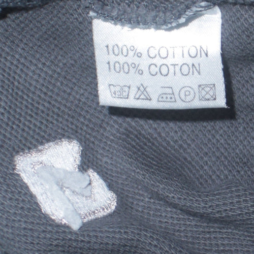 Schott NYC Men's Blue V-Neck Cotton Pullover Sweatshirt M