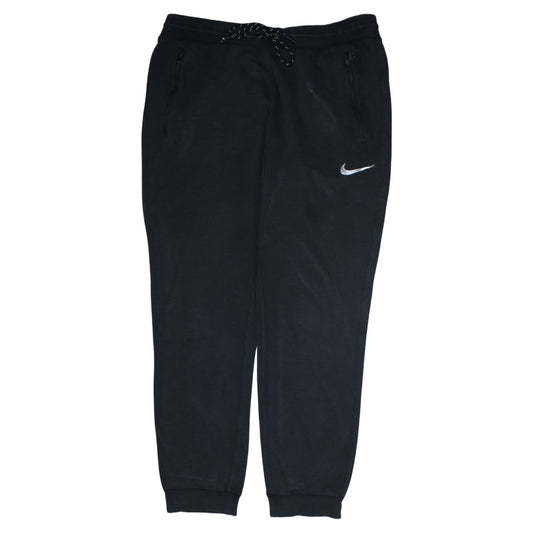 Nike Men Black Fleece Jogger Trousers M Regular Fit Sportswear