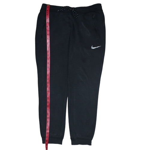 Nike Men Black Fleece Jogger Trousers M Regular Fit Sportswear