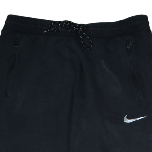 Nike Men Black Fleece Jogger Trousers M Regular Fit Sportswear