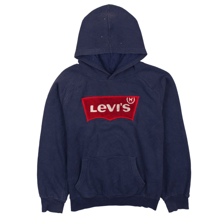 Levi's Boys Blue Pullover Hoodie 12-13 Years Logo Fleece Sweatshirt