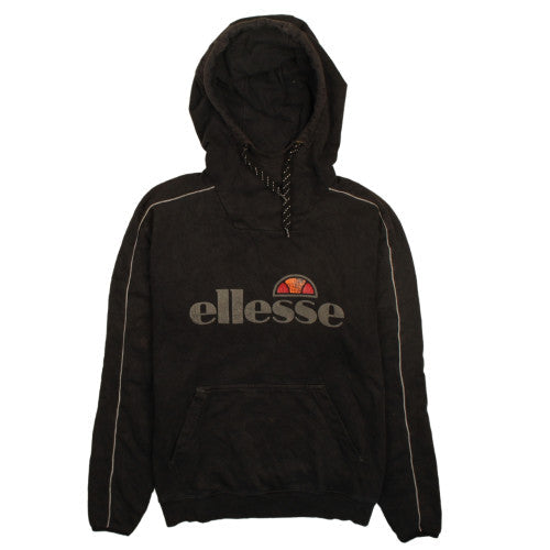 Ellesse Womens Black UK 12 Pullover Hoodie Sweatshirt