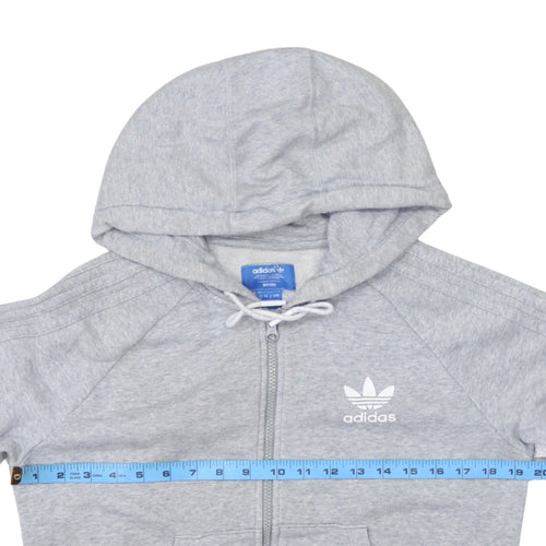 Adidas Rita Ora Women's Grey Full Zip Hoodie Size 8