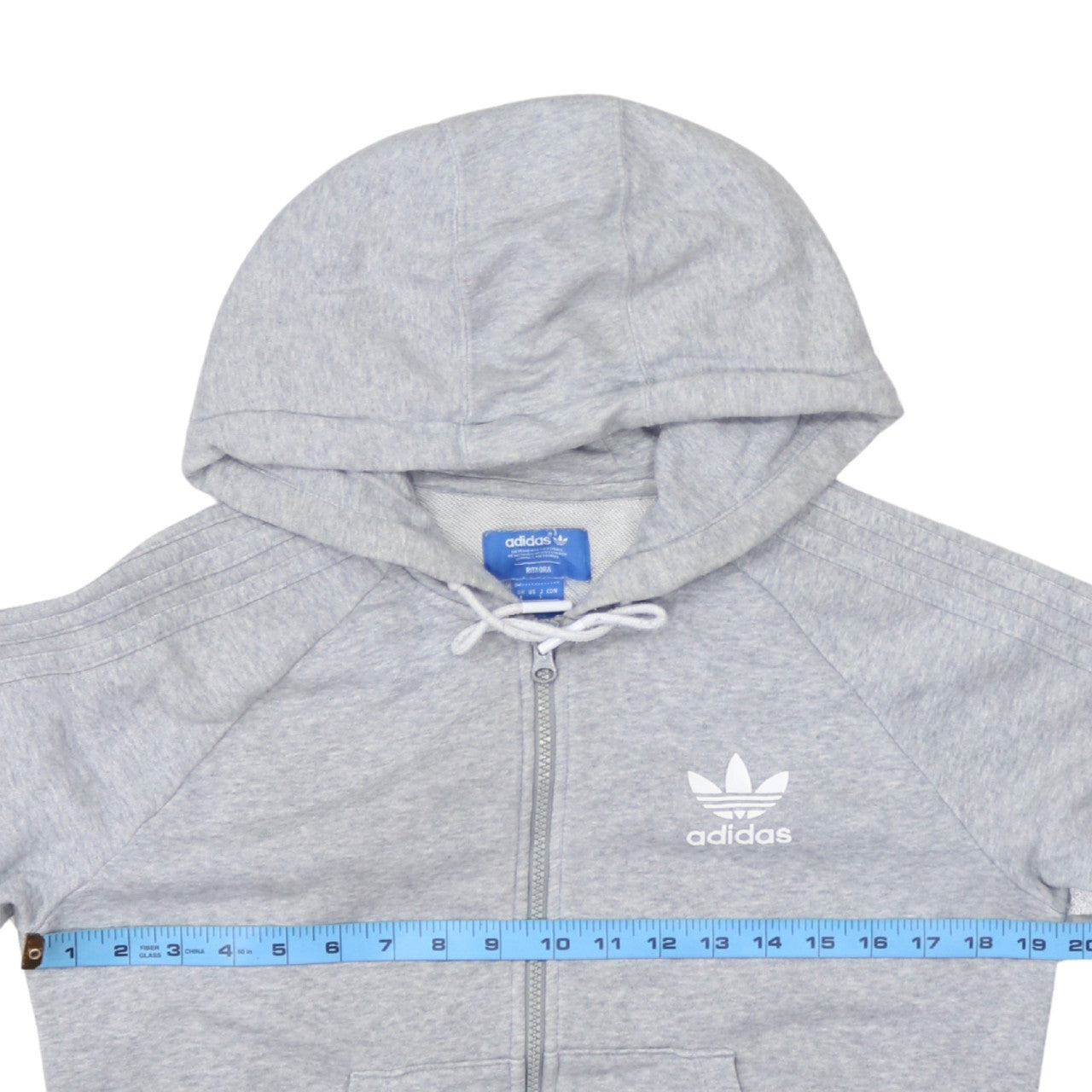 Adidas Rita Ora Women's Grey Full Zip Hoodie Size 8