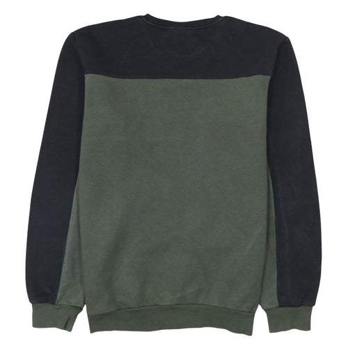 Adidas Men's Green Black Crew Neck Pullover Sweatshirt Size M