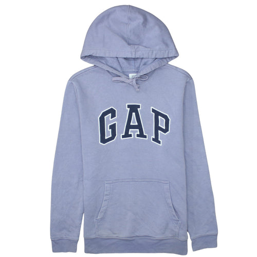GAP Men Purple Hoodie Small Pullover Cotton Blend Logo Style