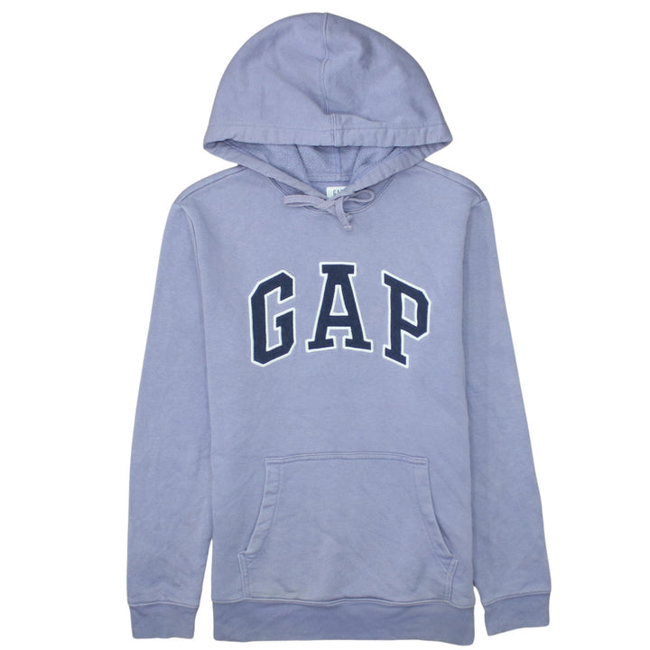 GAP Men Purple Hoodie Small Pullover Cotton Blend Logo Style