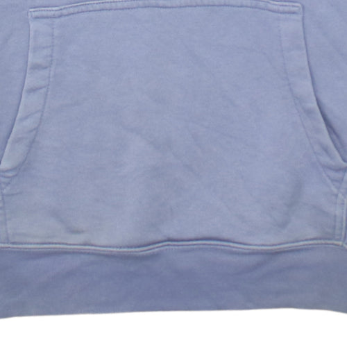 GAP Men Purple Hoodie Small Pullover Cotton Blend Logo Style