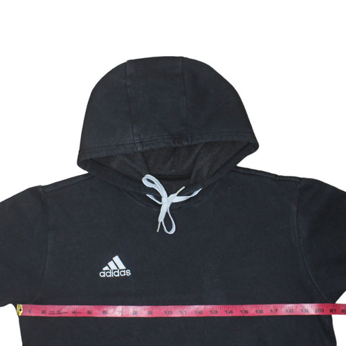 Adidas Men's Black Pullover Hoodie M Sports Fleece Sweatshirt
