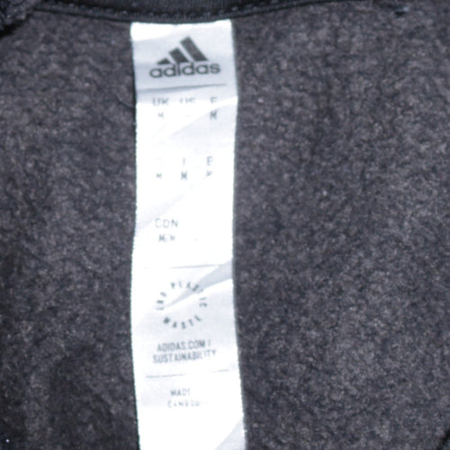 Adidas Men's Black Pullover Hoodie M Sports Fleece Sweatshirt