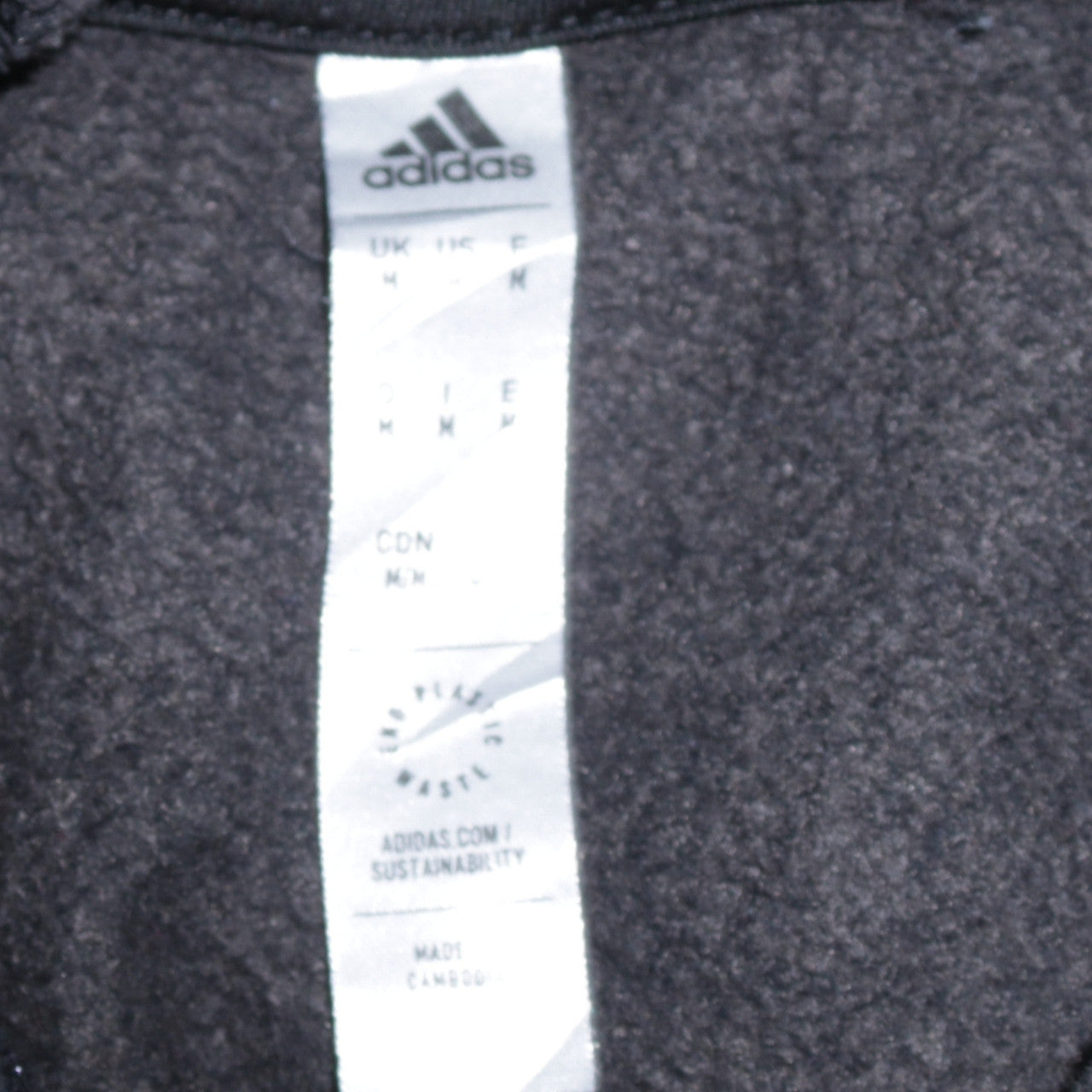 Adidas Men's Black Pullover Hoodie M Sports Fleece Sweatshirt