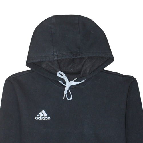 Adidas Men's Black Pullover Hoodie M Sports Fleece Sweatshirt