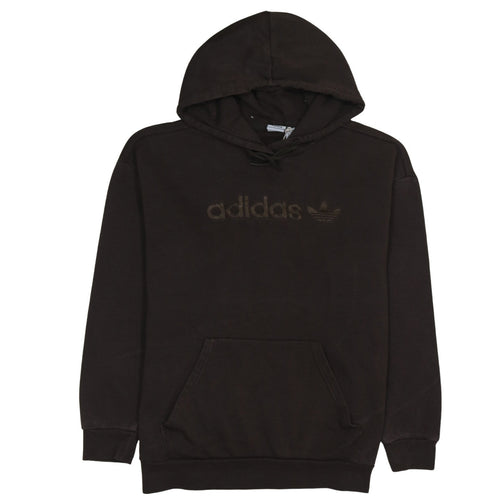 Adidas Womens Brown Pullover Hoodie Size 12 Hooded Sweatshirt
