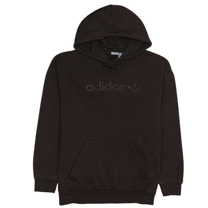 Adidas Womens Brown Pullover Hoodie Size 12 Hooded Sweatshirt
