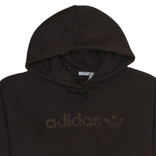 Adidas Womens Brown Pullover Hoodie Size 12 Hooded Sweatshirt