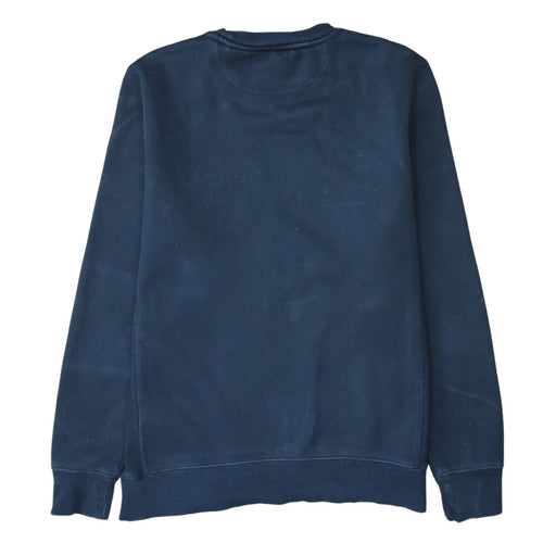 Diesel Men's Blue Embroidered Logo Sweatshirt Size S