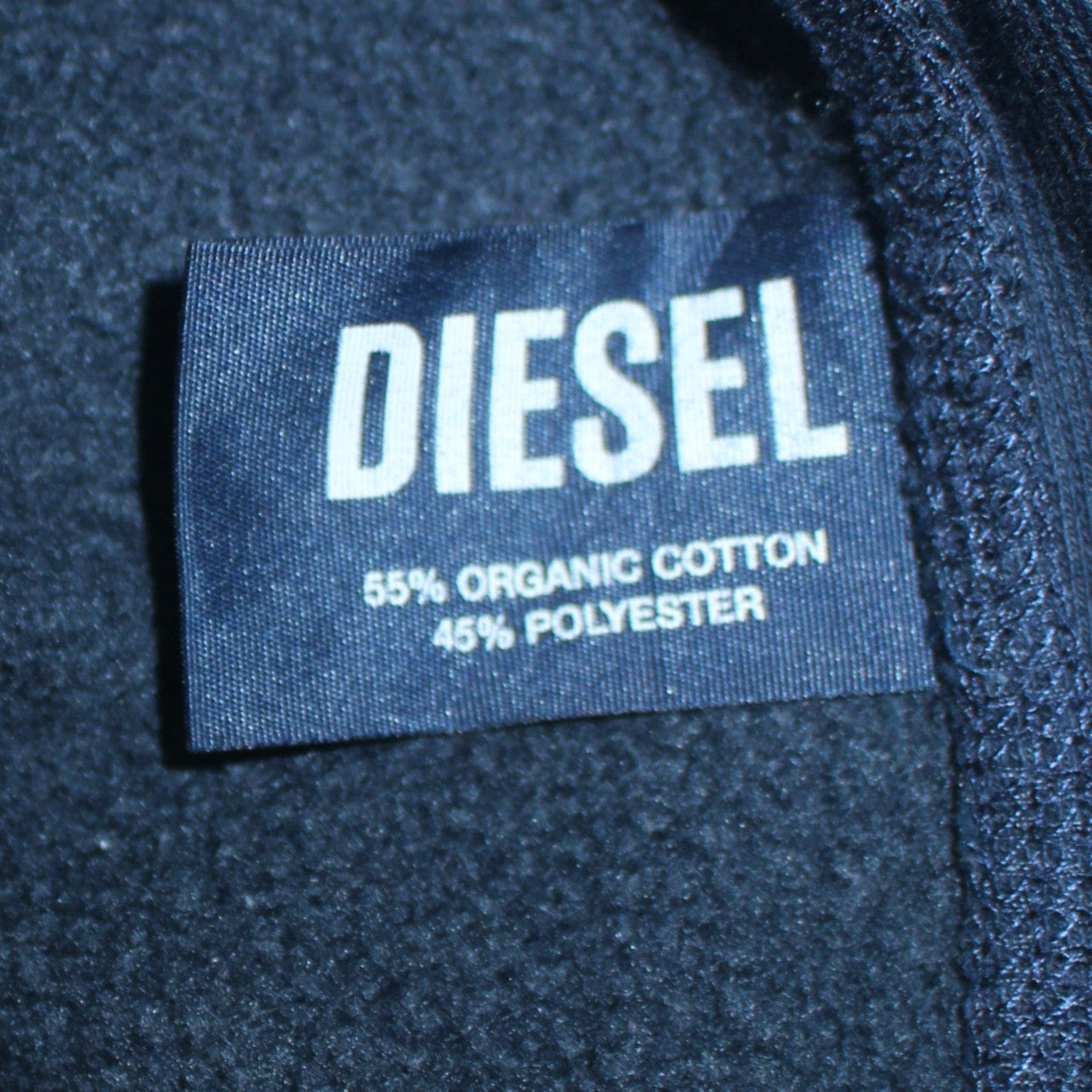 Diesel Men's Blue Embroidered Logo Sweatshirt Size S