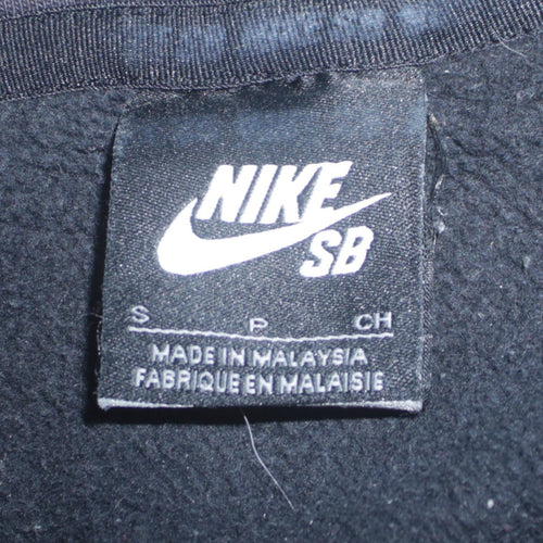 Nike SB Men's Black Pullover Hoodie Size S Skateboarding Graphic