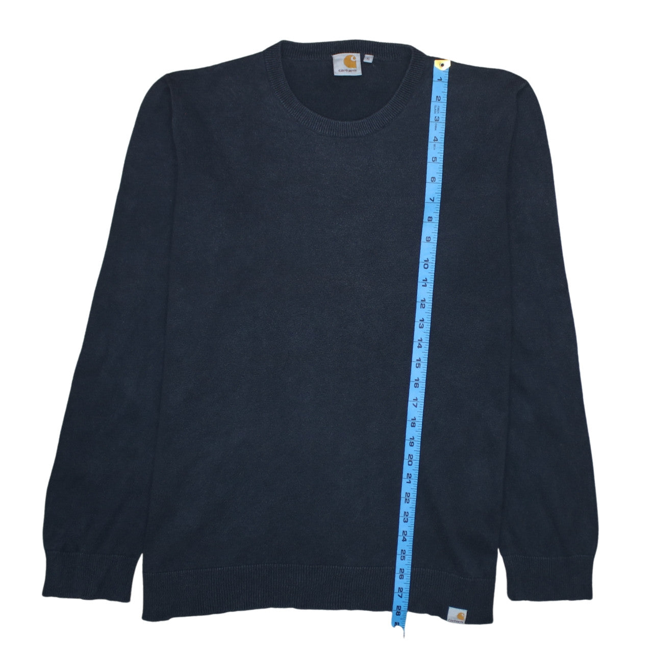 Carhartt Mens Blue XL Crew Neck Cotton Acrylic Pullover Jumper