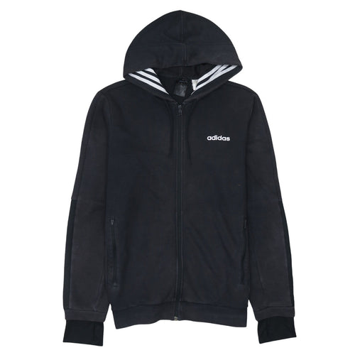 Adidas Men’s Black Full Zip Hoodie Size M Sportswear