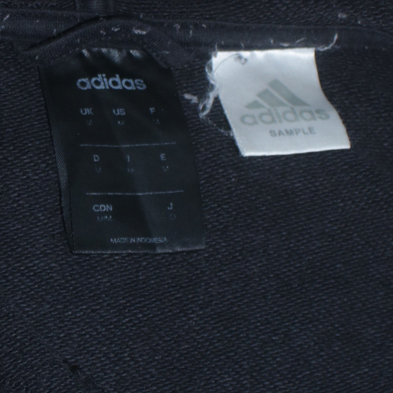 Adidas Men’s Black Full Zip Hoodie Size M Sportswear