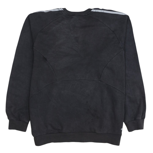 Adidas Mens Black Crew Neck Pullover Sweatshirt Size L