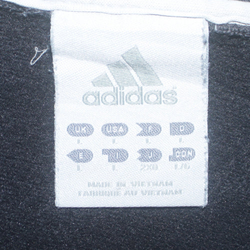 Adidas Mens Black Crew Neck Pullover Sweatshirt Size L