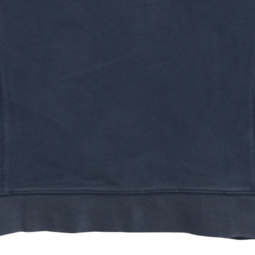 Adidas Womens Navy Blue Crew Neck Sweatshirt Size 10 UK Cotton Blend