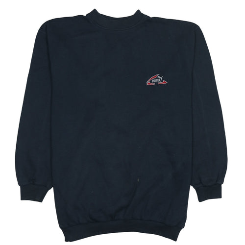 Puma Men’s Blue XL Pullover Sweatshirt Vintage Logo Fleece