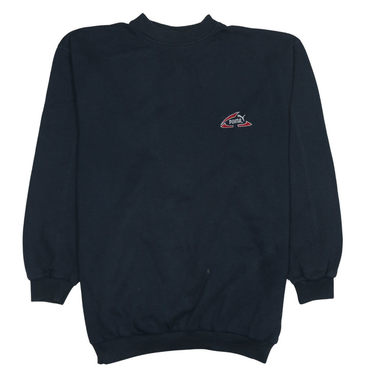 Puma Men’s Blue XL Pullover Sweatshirt Vintage Logo Fleece