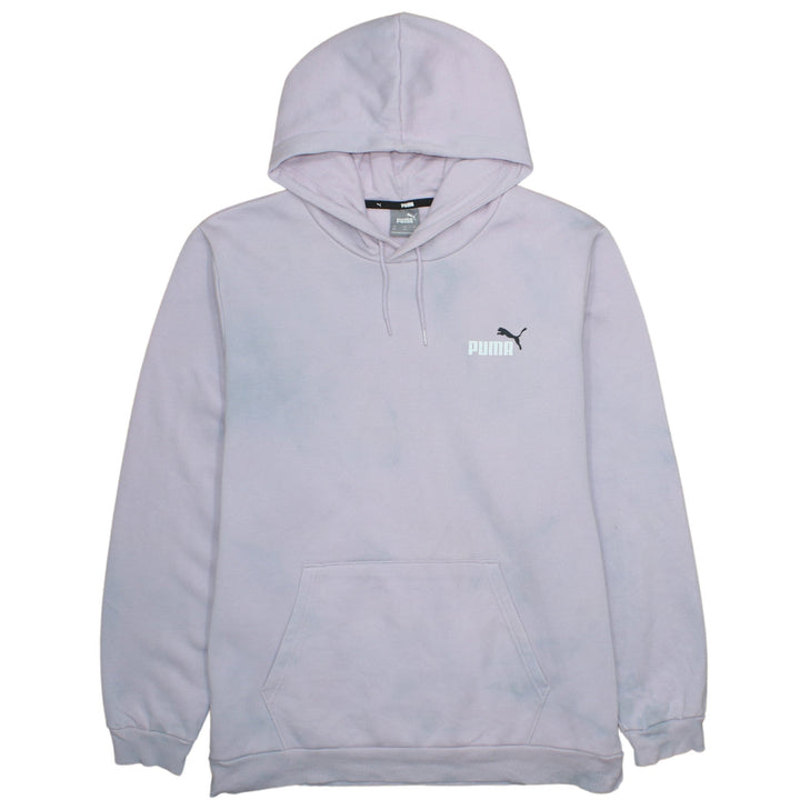 Puma Womens Lilac Pullover Hoodie XXL Relaxed Fit Cotton Blend