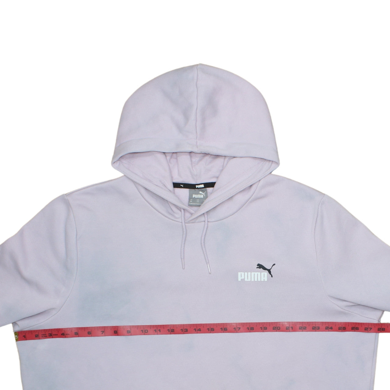Puma Womens Lilac Pullover Hoodie XXL Relaxed Fit Cotton Blend