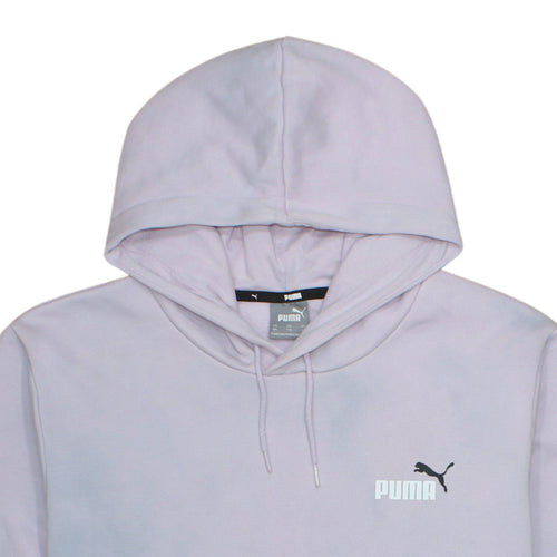 Puma Womens Lilac Pullover Hoodie XXL Relaxed Fit Cotton Blend