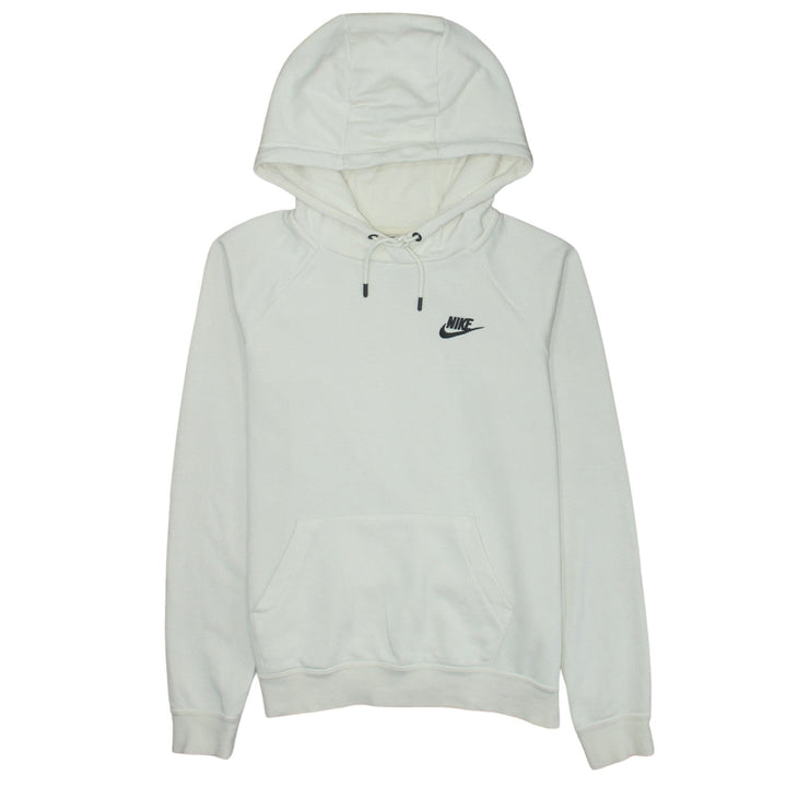 Nike Womens White XS Pullover Hoodie Lightweight Cotton Blend