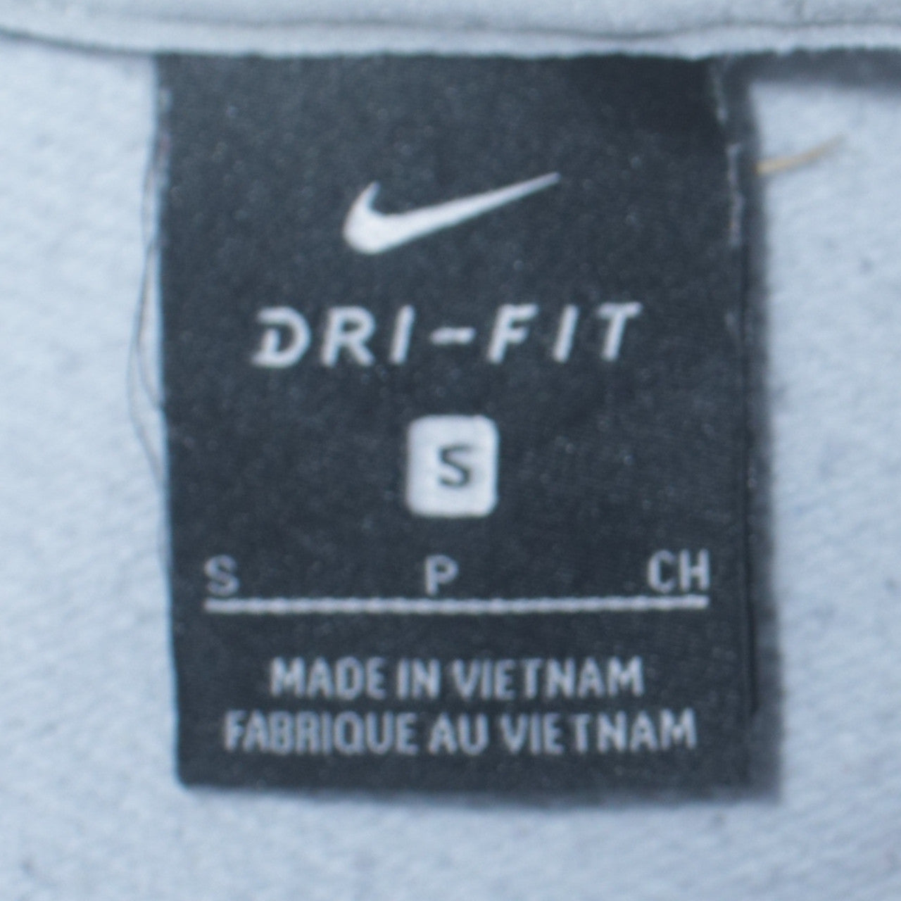 Nike Womens Grey Small Cropped Pullover Sweatshirt Dri-FIT Logo