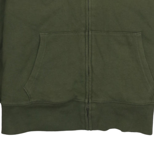 GAP Women Green Hooded Full Zip Sherpa Lined Hoodie XL